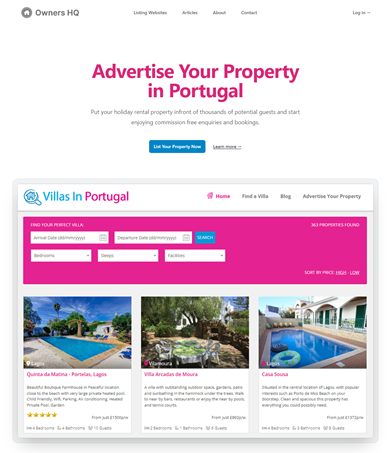 List Your Portugal Holiday Rental With Us